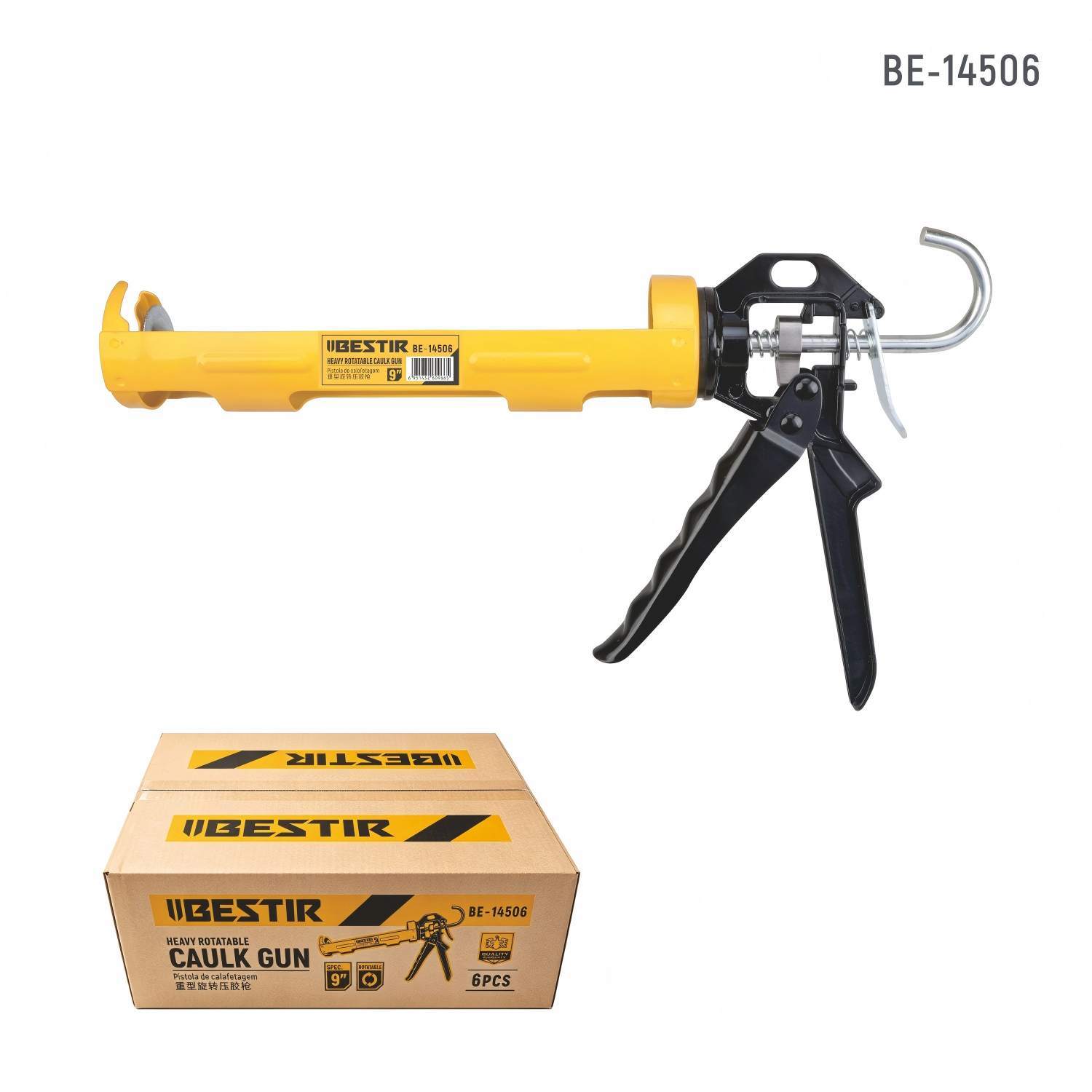 Heavy Rotatable Caulk Gun BE-14506